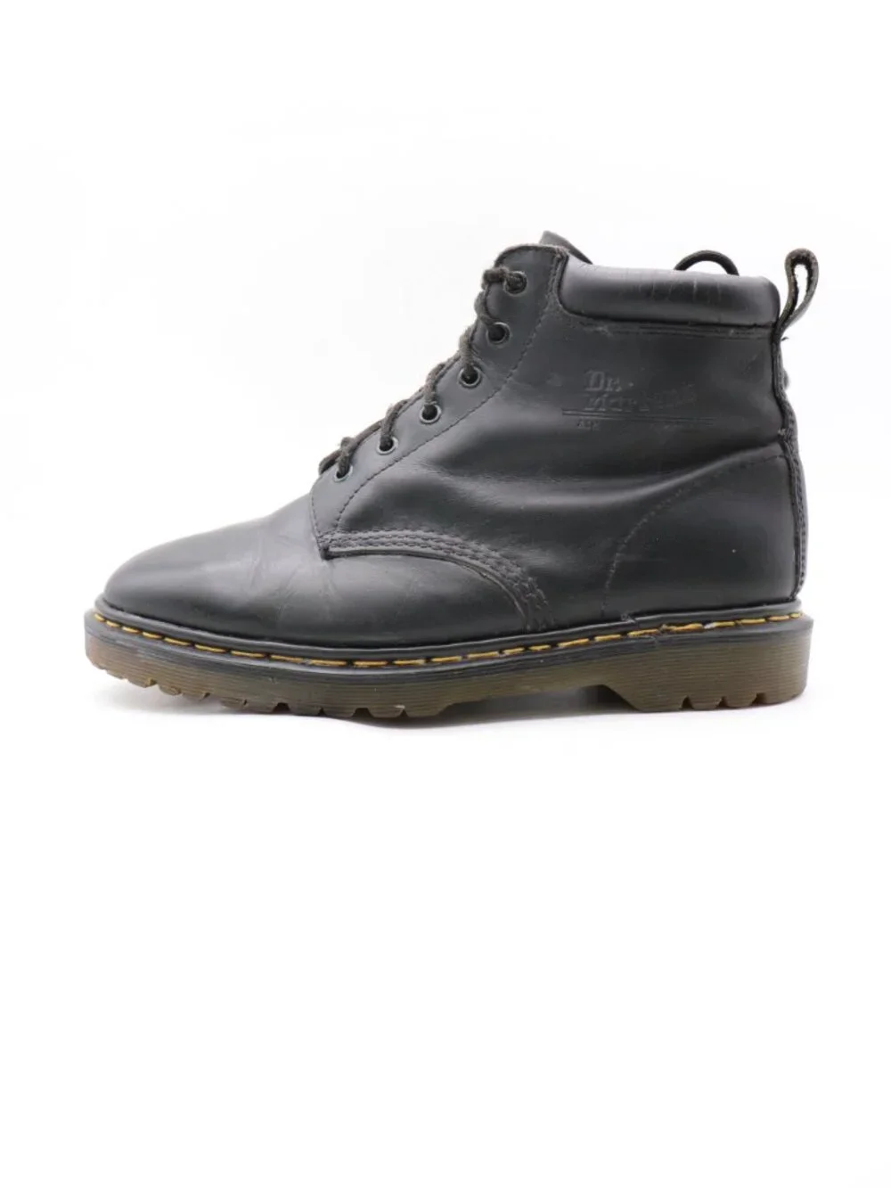 Doc Dr. Martens Boot 6 Eye Men's UK 10 US 11 Combat Boots Black Leather England